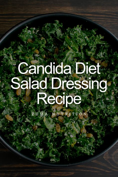 How to Make Candida Diet Friendly Salad Dressing Ingredients: 1/3 cup of Fresh Squeezed Lemon Juice 1/3 cup Extra Virgin Olive Oil ½ tsp Himalayan salt ½ tsp black pepper ½ tsp raw honey (optional) ½ tsp fresh or dried thyme 1 clove garlic Candida Diet Recipes Phase 1, Candida Diet Recipes Dinner, Anti Fungal Diet, Candida Diet Food List, Candida Cleanse Recipes, Candida Cleanse Diet, Anti Candida Diet, Virgin Diet, Candida Recipes