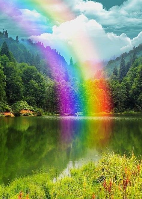 Rainbow Photography Nature, Alchemist Book, Lightning Photography, Rainbow Pictures, Rainbow Photography, Rainbow Quote, Beautiful Landscape Photography, Rainbow Aesthetic, Landscape Art Painting