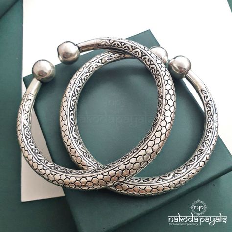 Ankle Kada – Nakoda Payals Kada Payal Silver, Silver Kada Women Hand, Silver Kada Women, Nakoda Payals, Silver Payal, Shruti Hasan, Female Accessories, Bridal Mehendi Designs Hands, Anklet Designs