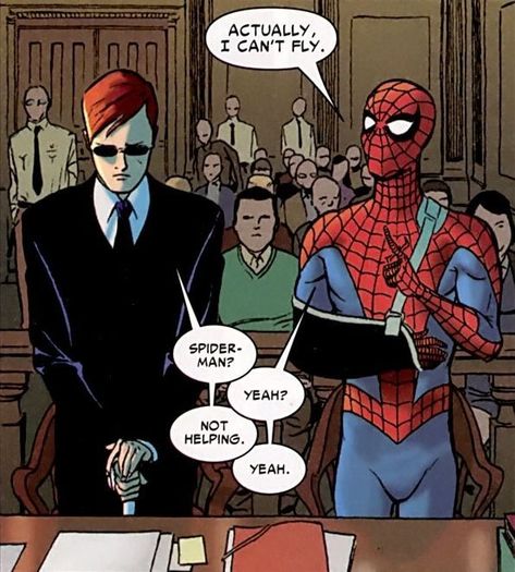 Deadpool Y Spiderman, Spiderman Funny, Daredevil Comic, Deadpool And Spiderman, Matt Murdock, Marvel Daredevil, Spiderman Comic, The Spider, Marvel Jokes