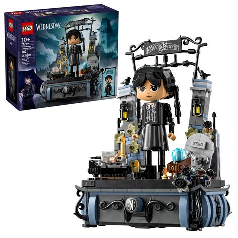 Wednesday Addams Figure 76780 | LEGO® Wednesday Sets | Buy online at the Official LEGO® Shop US Black Dahlias, Wednesday Addams Doll, Wednesday Gifts, Nevermore Academy, Building Toys For Kids, Construction Lego, Lego Jurassic World, Hidden Spaces, Lego Super Mario