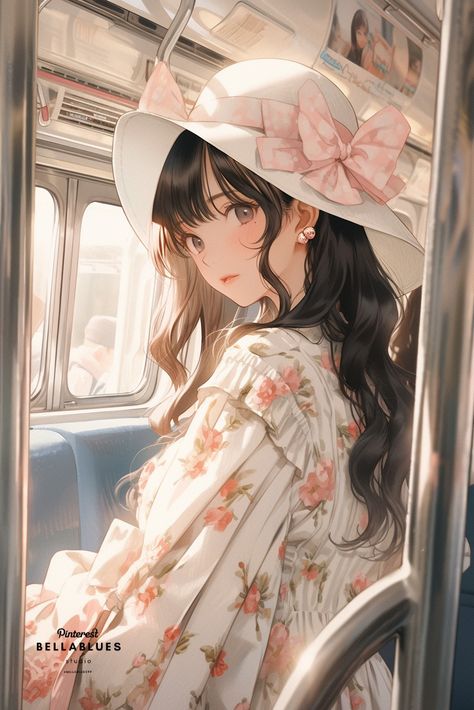 #CozyCommutes #AnimeRelaxation #TrainComfort #TravelingAnime #AnimeLifestyle Description: Witness anime characters finding comfort and relaxation during their cozy train commutes. Anime Countryside, Alice Anime, Anime Places, On The Train, Relaxing Moments, Cute Cartoon Pictures, Cartoon Character Design, Anime Life, Anime Poses Reference