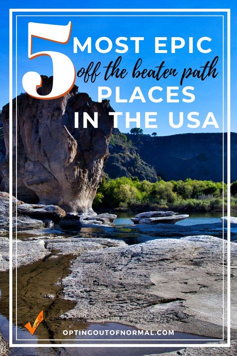 We travel full time in our RV and have seen some amazing destinations around the USA. This was hard, but we picked our favorite 5 places. If you're needing some tips or ideas for things to see off the beaten path and unique bucket list places, check out our favorites. Follow our travel adventures as we explore the United States. We'll also share how we boondock or dry camp across the USA in a 40' RV spending just $48 in 2018 on camping fees. Bucket List Places, Rv Travel Destinations, Travel Bucket List Usa, Us Travel Destinations, American Travel, Destination Voyage, Usa Travel Destinations, Off The Beaten Path, United States Travel