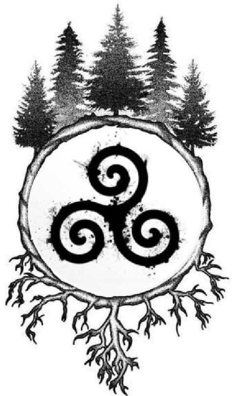 Teen Wolf Tattoo, Druid Tattoo, Yggdrasil Tattoo, Witchcraft Tattoos, Pagan Tattoo, Celtic Cross Tattoos, Armband Tattoos, Witch Pictures, Rune Tattoo