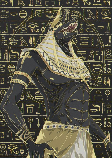 Xi Zhang, Egyptian Drawings, Egypt Concept Art, Anime Egyptian, Ancient Egypt Art, Ancient Egyptian Gods, Egyptian Tattoo, Egypt Art, Tutankhamun