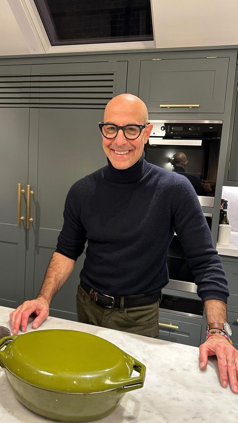 Instagram video by Stanley Tucci • Apr 20, 2020 at 1:04 PM Stanley Tucci Fashion, Stanley Tucci Style, Wicked Stanley, Bald Fashion, Smash Board, Gq Mens Style, Stanley Tucci, British Style Men, Dress Better