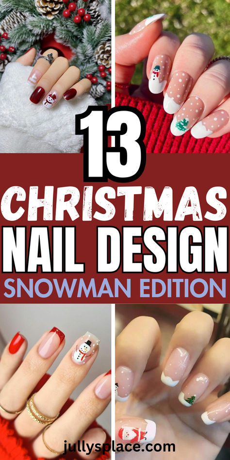 Christmas Nail Design Ideas Snow Man Nails Art, Snowman Nails Design, Christmas Nails Snowman, Snowman Nail Designs, Olaf Nails, Snowman Nail Art, Christmas Nail Design, Snowmen At Night, Christmas Cartoon Characters