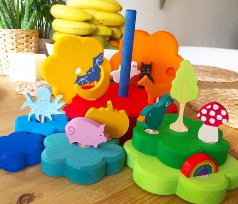 Celebration Ring, Sensory Room, Stacking Toys, Birthday Ring, Fig Tree, Birthday Decoration, Wood Toys, Grimm, I Cant