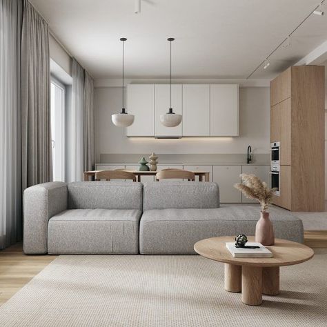 Japandi Living, Japandi Interior, 아파트 인테리어, Home Room Design, Apartment Interior, Minimalist Living Room, Living Room Lighting, Living Design, Living Room Interior