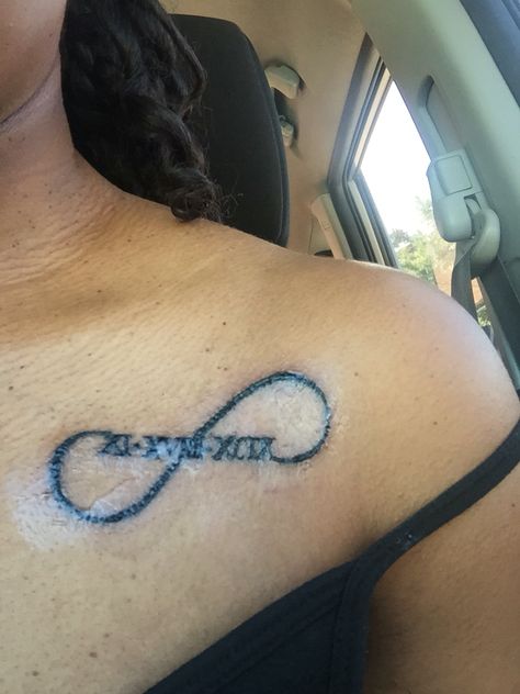 Date Tattoo, Couples Tattoos, Date Tattoos, Anniversary Dates, Tattoo Ink, Couple Tattoos, Cute Tattoos, Infinity Tattoo, Ink Tattoo