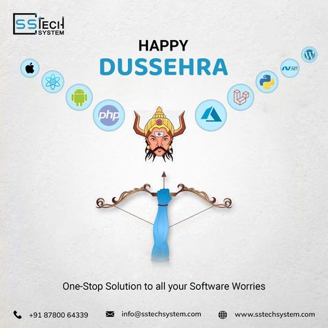 This Dussehra be victorious like Lord Rama with complete IT solutions offered at SSTech System. Happy Dussehra..! #sstechsystem #appdevelopment #webdevelopment #ITcompany #ITService #Softwaredevelopment #marketing #digitalmarketing #navaratri #dussehra #dussehra2020 #navratrispecial #HappyDussehra #vijayadashami #ShubhDussehra #FestivalsofIndia Dusshera Post For Digital Marketing Agency, Dusshera Post, Dussehra Post, 25th Marriage Anniversary, Health Ads, Festival Post, Ads Creative Advertising Ideas, Advertising Ideas, Happy Dussehra