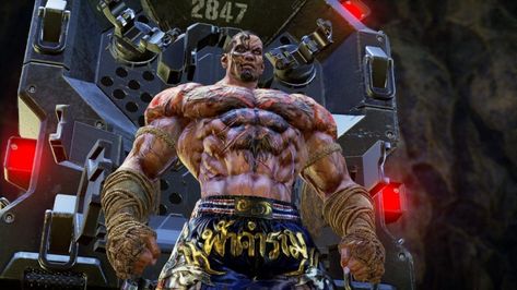 Fahkumram Tekken 7, Muay Thai Fighter, Tekken 7, Character Analysis, National Heroes, Arte Cyberpunk, Martial Artists, Video Games Pc, Lightning Strikes