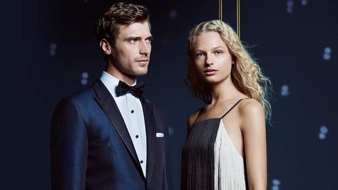 Get ready for a black tie ready affair with Hugo Boss Sierra Simone, Frederikke Sofie, Toni Garrn, 2016 Menswear, Black Tie Affair, Famous Models, Holiday Looks, Ad Campaign, Global Fashion