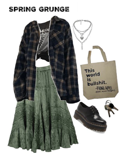 spring grunge outfit Outfit | ShopLook Spring Grunge, Fairy Grunge Outfit, Fairy Core Outfits, Look Grunge, Grunge Shirt, Hipster Grunge, Fashion Male, Mia 3, Grunge Look