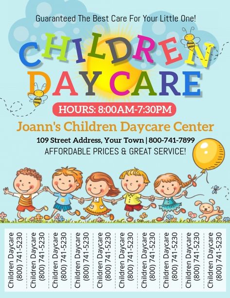 Daycare Flyers Templates, Childcare Flyers Home Daycare, Home Daycare Flyer Ideas, Daycare Flyers Templates Free, Daycare Enrollment Flyer, Daycare Advertising Flyers, Daycare Poster Ideas, Daycare Flyers Ideas, Daycare Templates