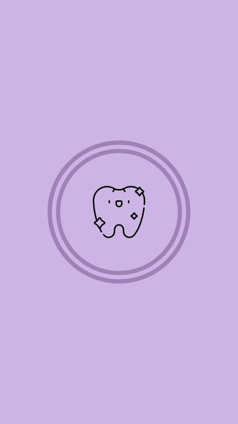 Hilight Instagram Purple, Dental Pictures, Dental Wallpaper, Tooth Icon, Purple Flowers Wallpaper, Dental Design, Funny Cat Wallpaper, Apple Icon, Harry Potter Drawings