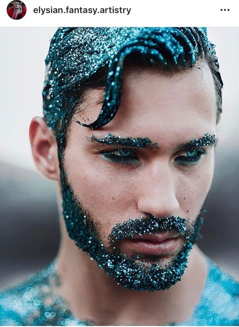 Glitter Beard, Glitter Beards, Festival Makeup Rave, Make Up Gold, Festival Makeup Glitter, Drag Make-up, Sparkly Makeup, Glitter Photography, Hair Glitter