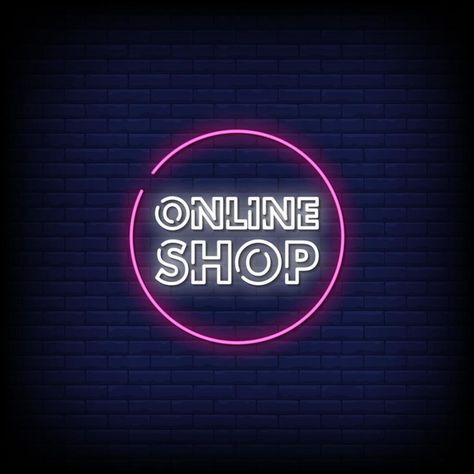 Online Shop Neon Signs Style Text Vector Special Offer Logo, Logo Online Shop, Shopping Online Logo, Shopping Pictures, Best Nature Images, Beautiful Logos Design, Wallpaper For Sale, Shop Logo Design, Vector Online