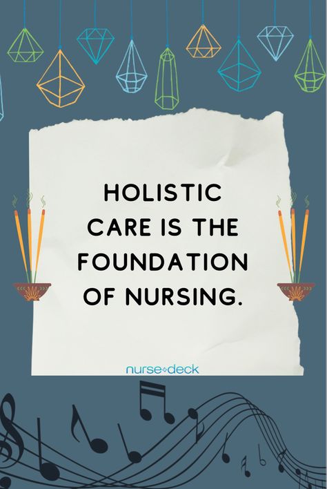 For the average person, the term “holistic” might conjure up images of 💡 softly lit rooms 💡 bedecked with ✨ crystals, ✨ the heavy scent of 💨 patchouli 💨 wafting against a background of 🎶 soft flute sounds 🎶. But not holistic nurses. In fact, most any nurse—new or seasoned—simply considers holistic care to be the backbone of nursing! For more info about everything #HolisticNursing, including how to become a certified #HolisticNurse, head on over to the #NurseDeckBlog! #HolisticCare Cardiac Assessment, Holistic Nurse, Holistic Nursing, Community Nursing, Nurse Aesthetic, Cardiac Nursing, Nursing Profession, Becoming A Nurse, Holistic Care