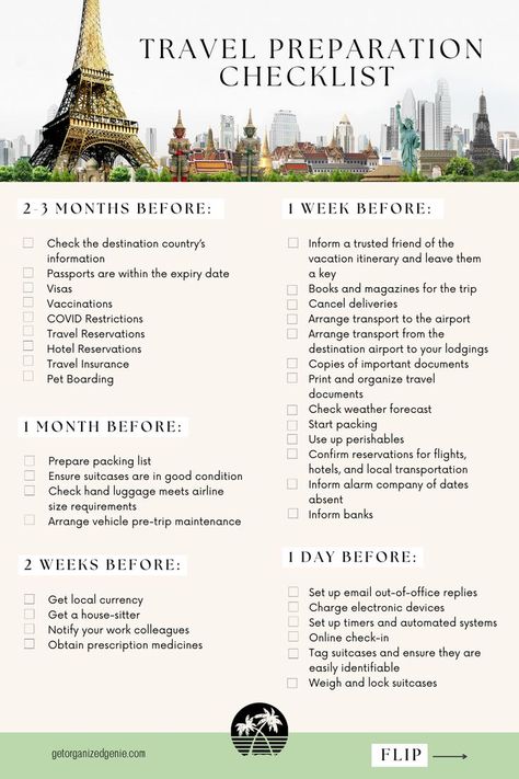 Travel Preparation Checklist Travel Preparation Checklist, Travel Preparation, Pet Boarding, Vacation Itinerary, Travel Inspiration Destinations, Airport Travel, Travel Checklist, Road Trip Planning, Hotel Reservations