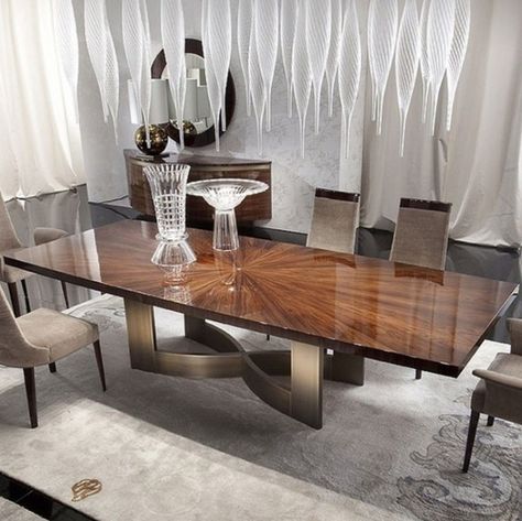 Beautiful Dining Table Top Ideas For All • One Brick At A Time Wooden Dining Table Modern, Wooden Dining Table Designs, Dining Table Design Modern, Luxury Dining Tables, Luxury Dining Table, Luxury Dining Chair, Small Kitchens, Luxury Dining Room, Dining Table With Bench