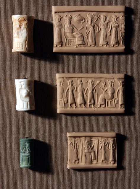 Enki God, Mesopotamian Gods, Texture Tools, Cradle Of Civilization, Cylinder Seal, Clay Molds, Ancient Near East, University Of Chicago, Ancient Mesopotamia