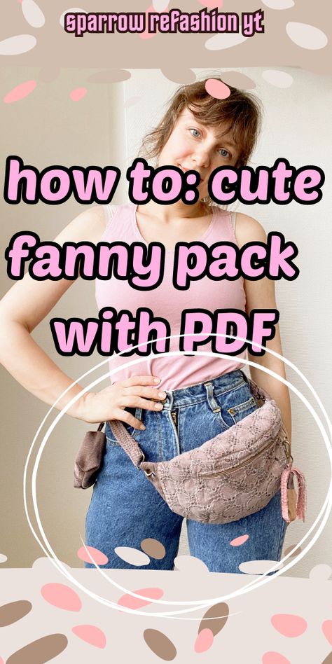 Craft your stylish and functional fanny pack with a matching coin purse! 🌟 Get hands-on with my free PDF pattern and follow along the step-by-step tutorial. Perfect for on-the-go, this project is super easy and adds a touch of flair to your outfits. Sew your own accessories today! 🧵👜 Bumbag Diy Pattern Free, Novelty Bags Diy, Free Pdf Sewing Patterns Bags, Fanny Pack Sewing Pattern Free, Sling Bag Pattern Free Sewing, Fannypack Pattern, Bum Bag Pattern Free, Diy Fanny Pack Pattern Free, Fanny Pack Pattern Free