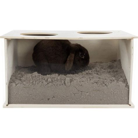 Trixie Burrowing Box for rabbits, 58 x 30 x 38 cm, 3685 g: Amazon.co.uk: Pet Supplies Diy Bunny Toys, Rabbit Enclosure, Bunny Room, Indoor Rabbit, Wooden Bird Houses, Bunny Cages, Pet Guinea Pigs, Animal Pen, Small Animal Cage