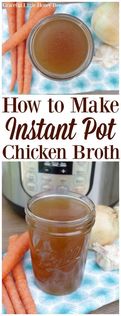 How to Make Instant Pot Chicken Broth for (almost) FREE Instant Pot Chicken Broth, Instant Pot Chicken Stock, Make Chicken Broth, Chicken Broth Recipes, Chicken Stock Recipe, Homemade Chicken Stock, Bone Broth Recipe, Broth Recipes, Vegetable Drinks