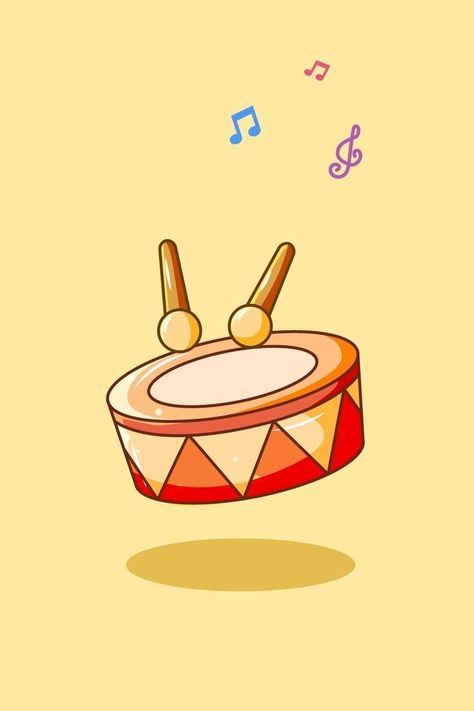 Drums Cartoon, Illustration Cartoon, Photoshop Template, Musical Instrument, Photoshop Actions, Cartoon Illustration, Vector Pattern, Vector Photo, Musical Instruments