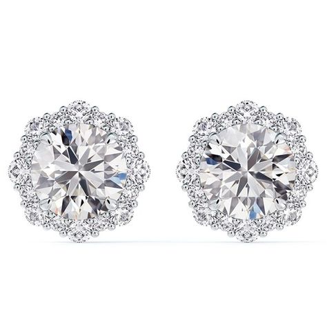 The Forevermark Floral Halo Diamond Stud Earrings are encompassed by a floral halo of smaller diamonds. Take a look at our natural and responsibly sourced earrings here. Carat Size Guide, Classic Diamond Jewelry, Mens Diamond Jewelry, Diamond Facts, Forevermark Diamonds, Mens Diamond Bracelet, Faith Tattoo, Floral Halo, My Universe