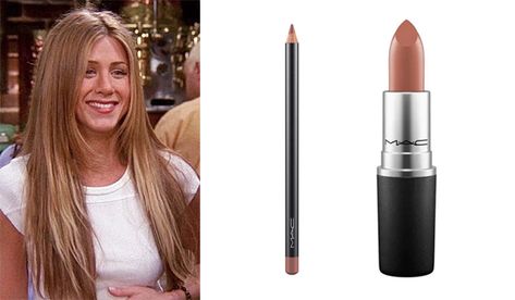 The Exact Lipsticks Rachel, Monica & Phoebe Wore On 'Friends' Jennifer Aniston Best Outfits, Friends Makeup Rachel, Rachel Friends Makeup, Friends Rachel Makeup, Rachel Green Nails, Monica Geller Lipstick, Rachel Green Lipstick, Rachel Green Makeup Look, Monica Geller Makeup