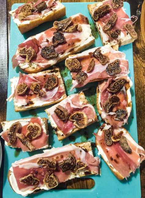 Prosciutto & Fig Mascarpone Baguettes With Balsamic Baguette Appetizer, Nut Tart, Easy To Make Appetizers, Simply Taralynn, Irish Food, Going For A Walk, Pine Nut, Italy Trip, Irish Recipes