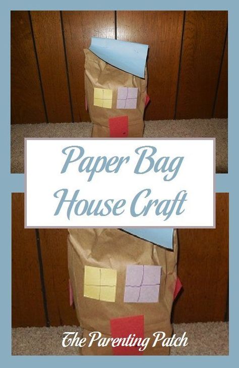 Learn how to make a simple but fun paper bag house craft using a brown paper bag, construction paper, markers, and newspaper. Paper Bag House, Toddler Bible Lessons, Bag Construction, Toddler Bible, Bag House, House Craft, Paper Bag Crafts, Kids Daycare, Brown Paper Bag