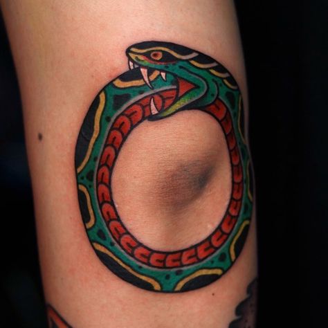 Elbow Tattoo Men Traditional, Elbow Crease Tattoo, Traditional Tattoo Elbow, Traditional Tattoo Arm, Inner Elbow Tattoos, Traditional Tattoo Man, Ouroboros Tattoo, Cuff Tattoo, Wicked Tattoos