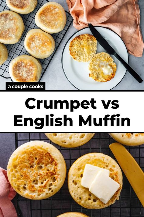 English Bread, English Muffin Bread, English Muffin Recipes, A Couple Cooks, Vegan Recipes Plant Based, Vegetable Snacks, Scottish Recipes, Recipes Baking, Couple Cooking