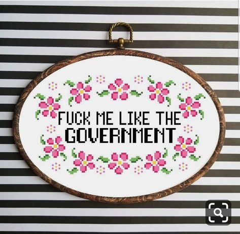 Rude Cross Stitch Patterns Free, Subversive Cross Stitch Patterns Free, Swear Embroidery, Funny Cross Stitch Patterns Free, Cross Stitch Quotes, Stitch Quote, Easy Cross Stitch, Subversive Cross Stitch, Diy Broderie