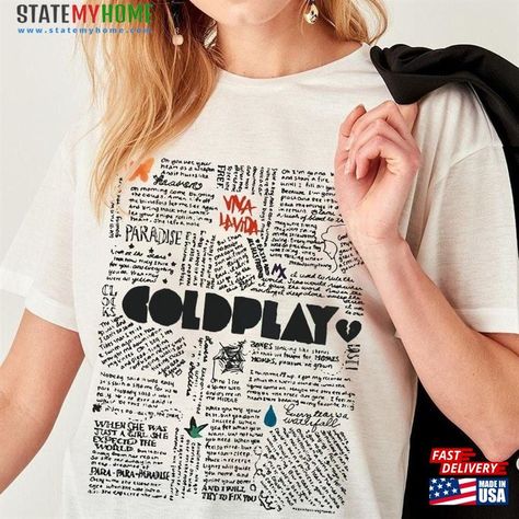 Coldplay 2023 Music Of The Spheres Tour Sweatshirt Hoodie Lover Tee T-Shirt Check more at https://statemyhome.com/product/coldplay-2023-music-of-the-spheres-tour-sweatshirt-hoodie-lover-tee-t-shirt/ Coldplay Shirt, Coldplay Shirts, Coldplay T Shirt, Coldplay Tour, Music Of The Spheres, Emotional Messages, Coldplay, Tour Shirt, Trending Tshirts