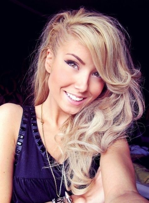 Long Hairstyles and Haircuts - 60 Marvelous Styles of Long Hair Edgy Long Hair, Hot Haircuts, Edgy Haircuts, Edgy Hair, Long Blonde, Long Blonde Hair, Love Hair, Great Hair, Undercut