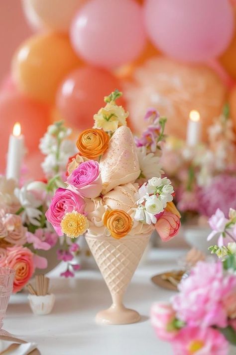 Chic Ice Cream Party Ideas Adults Will Love! Ice Cream Baby Shower Ideas, Ice Cream Bar Party Ideas, Ice Cream Social Ideas, Ice Cream Bar Party, Ice Cream Party Ideas, Guest Room Baskets, Trendy Bars, Ice Cream Party Theme, Retro Signage