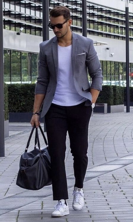 Men Work Outfits, Business Casual Outfits Winter, Sneakers Outfit Men, Blazer Outfits Men, Mens Fashion Blazer, Men Fashion Casual Shirts, Mens Fashion Smart, Mens Fashion Urban, Winter Outfits Men