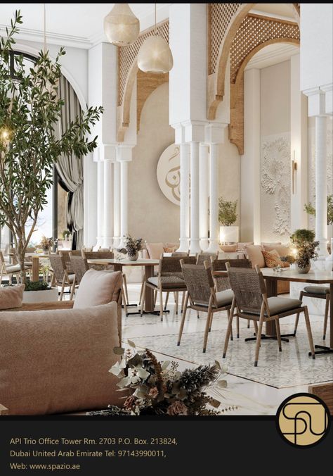 Arabic Restaurant Design, Lobby Reception Design, Modern Islamic Interior, Moroccan Hotel, Modern Arabic Interior, Arabic Interior, Halal Restaurant, Arabic Interior Design, Moroccan Interior Design