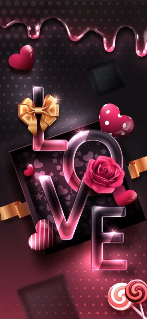 Valentine's Day Wallpaper, Valentines Wallpaper Iphone, Love Wallpaper Download, Happy Valentines Day Images, Day Wallpaper, Love Pink Wallpaper, Love Wallpapers Romantic, Heart Iphone Wallpaper, Love Wallpaper Backgrounds