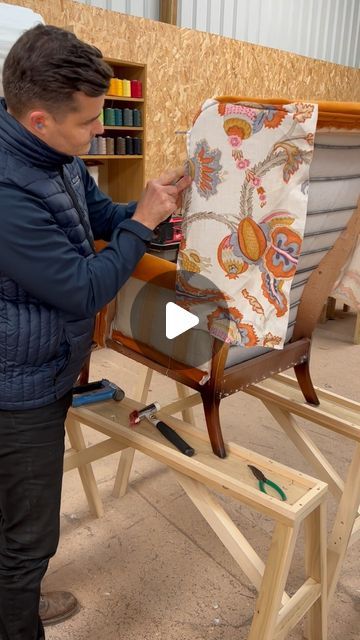 PERCE & WILLIAMS on Instagram: "Watch as I upholster the outside wing on this Parker Knoll ✂️ Contact us with any enquiries you may have or visit www.perceandwilliams.co.uk for more. #perceandwilliams #upholstery #furniture #furnituredesign #bespoke #britishmade #handmade #interiors #interior #interiordesign #workwithme #watchmework #livingroomdecor #reupholstery #reupholstered #designideas #handmadefurniture #handmadeuk #homeinterior #homeinsperation #decor #lifestyle #countryhome #countryliving #countryinteriors #upcylcledfurniture #upcycling" Upolstry Chairs Diy, Diy Upholstery Chair, Parker Knoll Chair Upholstery, Wing Chair Upholstery, Reupholster Chair Diy, Parker Knoll Chair, Upholstered Chairs Diy, Chair Reupholstery, Recovering Chairs