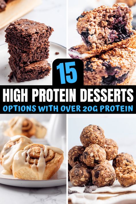 High Protein Desserts Low Calorie, High Protein Treats, Sweet Protein Snacks, High Protein Desserts Healthy, Protein Desserts Low Carb, Low Calorie High Protein Desserts, High Protein Dessert Recipes, High Protein Low Carb Dessert, Health Cookies