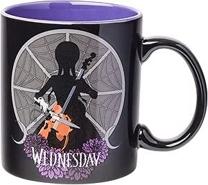 Silver Buffalo Wednesday Addams I'm Not Weird, Everyone Else Is Ceramic Mug, 20 Ounces Cute Wednesday, Wednesday Gifts, Coffee Birthday, Cup Cabinet, Dark Purple Background, Mug Cakes, Kitchen Cups, Room Window, Loose Change