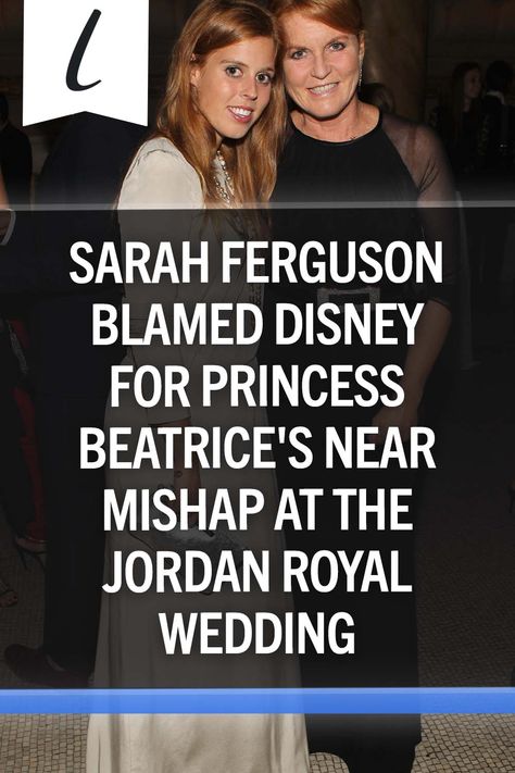 Sarah Ferguson, also known as Fergie, caught the public's attention with her quirky (and sometimes questionable) antics. So when her daughter, Princess Beatrice, attended the Jordan royal wedding, we weren't too surprised to see Fergie's name pop up following the event, even though she was not in attendance. Jordan Royal Wedding, Sarah Ferguson Wedding, Sarah Ferguson, Princess Beatrice, Royal Wedding, The List, Royals, Royal Family, Wedding Styles