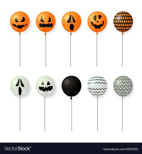 Horror Party, Scary Faces, Party Festival, Mario Bros, Halloween Decorations, Mario, Balloons, Illustrator, Festival