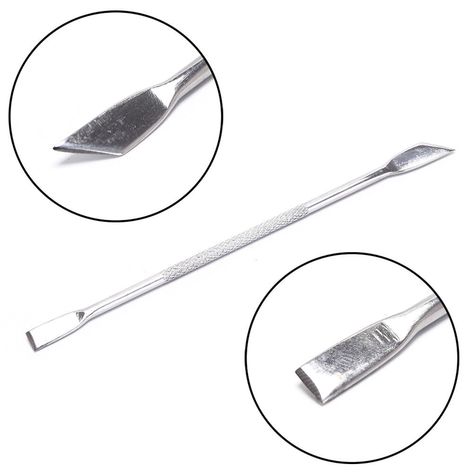 Nail Cuticle Remover Skin Cleaner Stainless Doubl Sided Spoon Pusher Art TooWY Fashion Accessories Illustration, Fashion Accessories Photography, Cuticle Remover, Professional Nail Art, Nail Cuticle, Pedicure Nail Art, Cuticle Pusher, Womens Nails, Art Tools