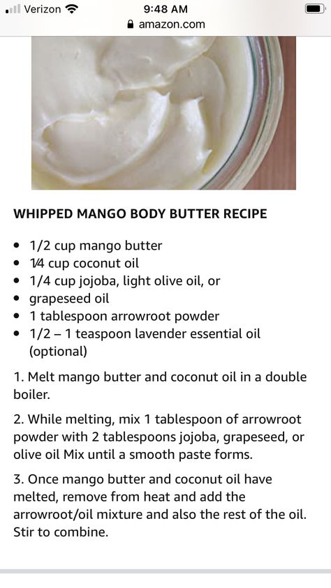 Shea Butter Packaging Ideas, Diy Body Butter Non Greasy, Body Butter Recipe Homemade, Diy Body Butter Recipes, Mango Body Butter, Body Butter Recipe, Diy Body Scrub Recipes, Skincare Recipes, Săpunuri Handmade